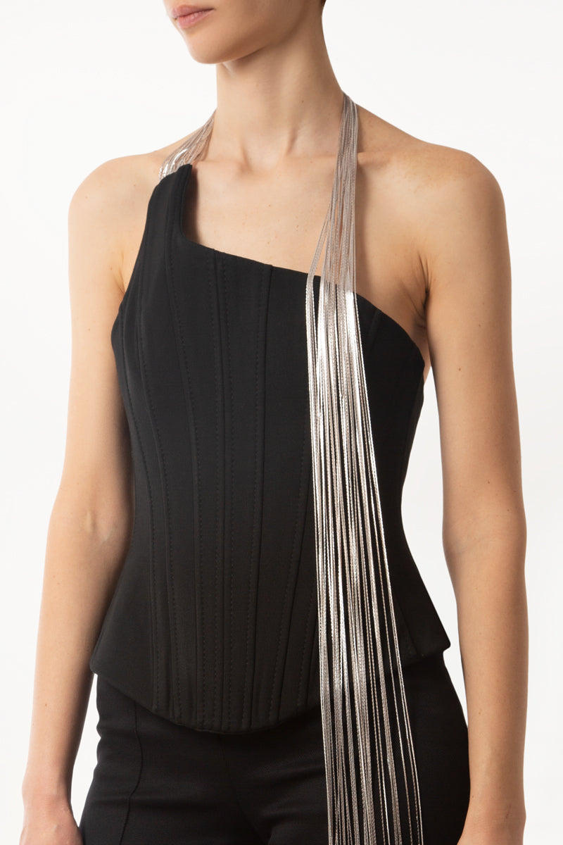 Chain Fringe Corset