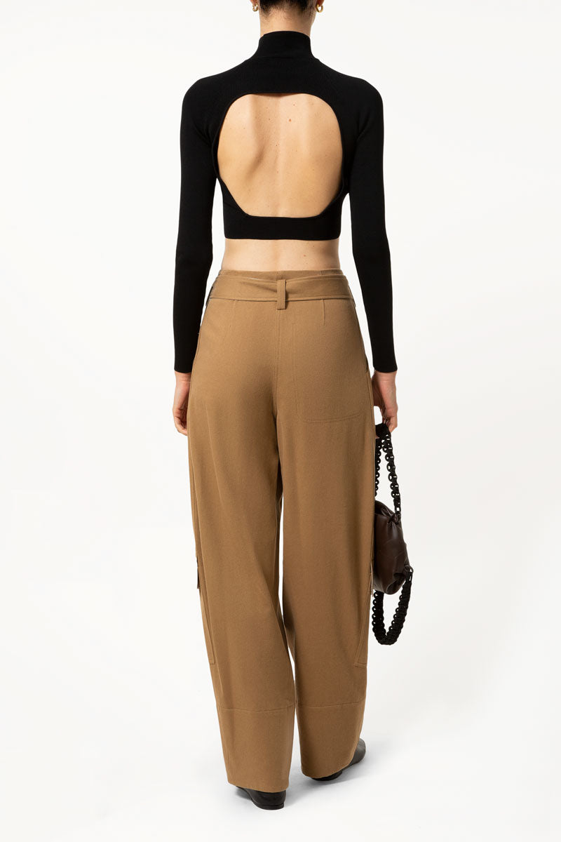 Black Rib Turtleneck