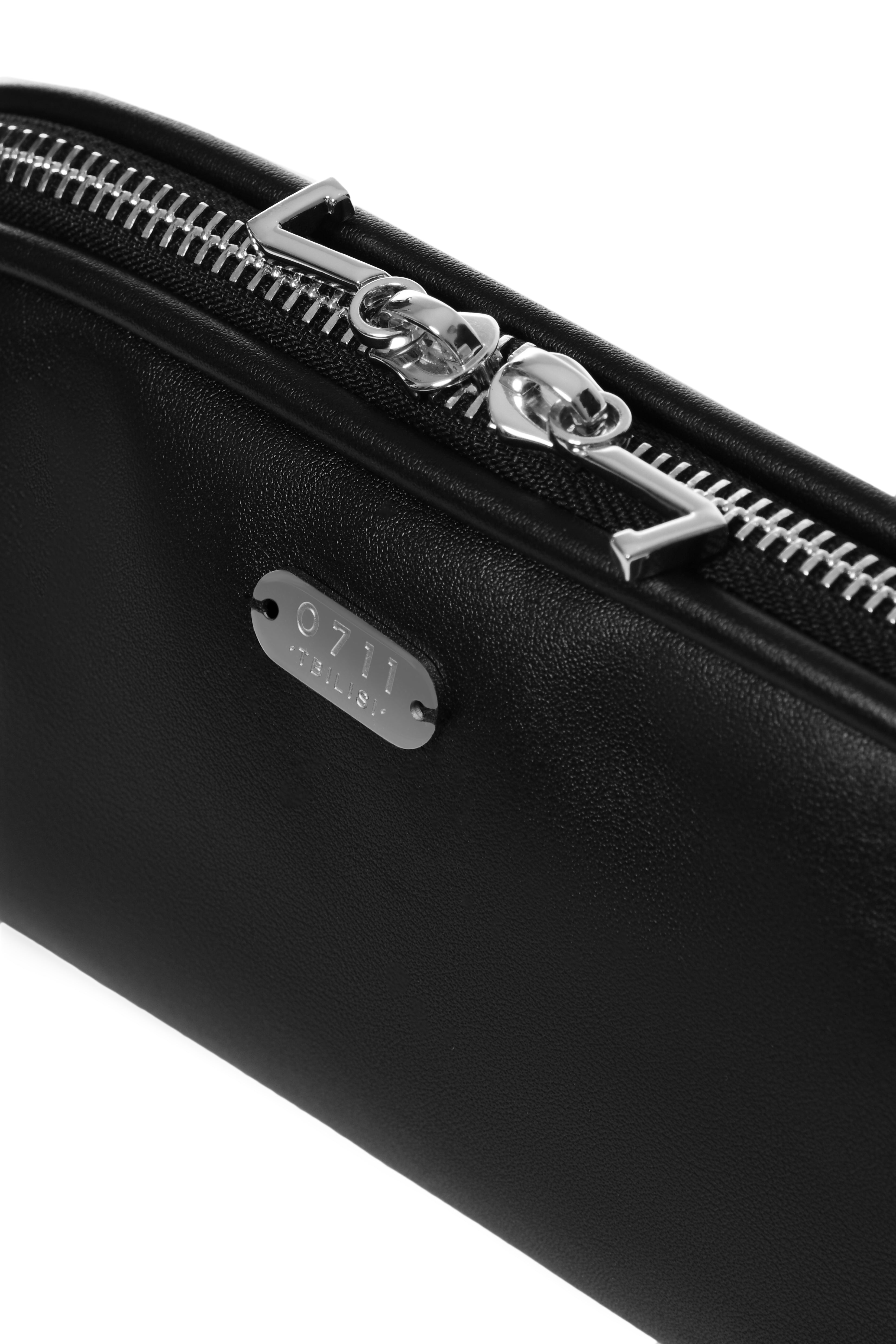 Small Black Vi Cosmetic Bag