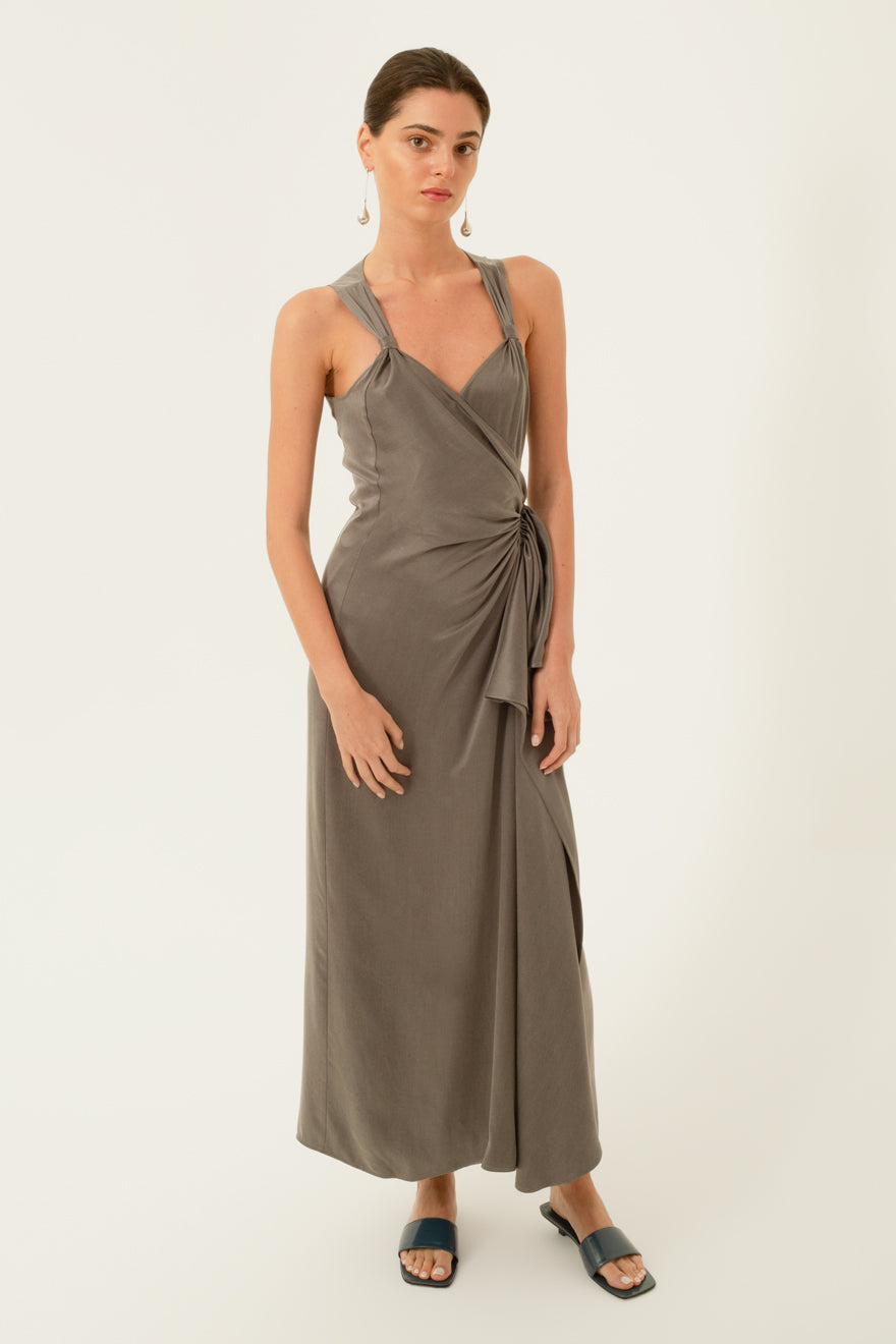 SIlver Lining Wrap Dress