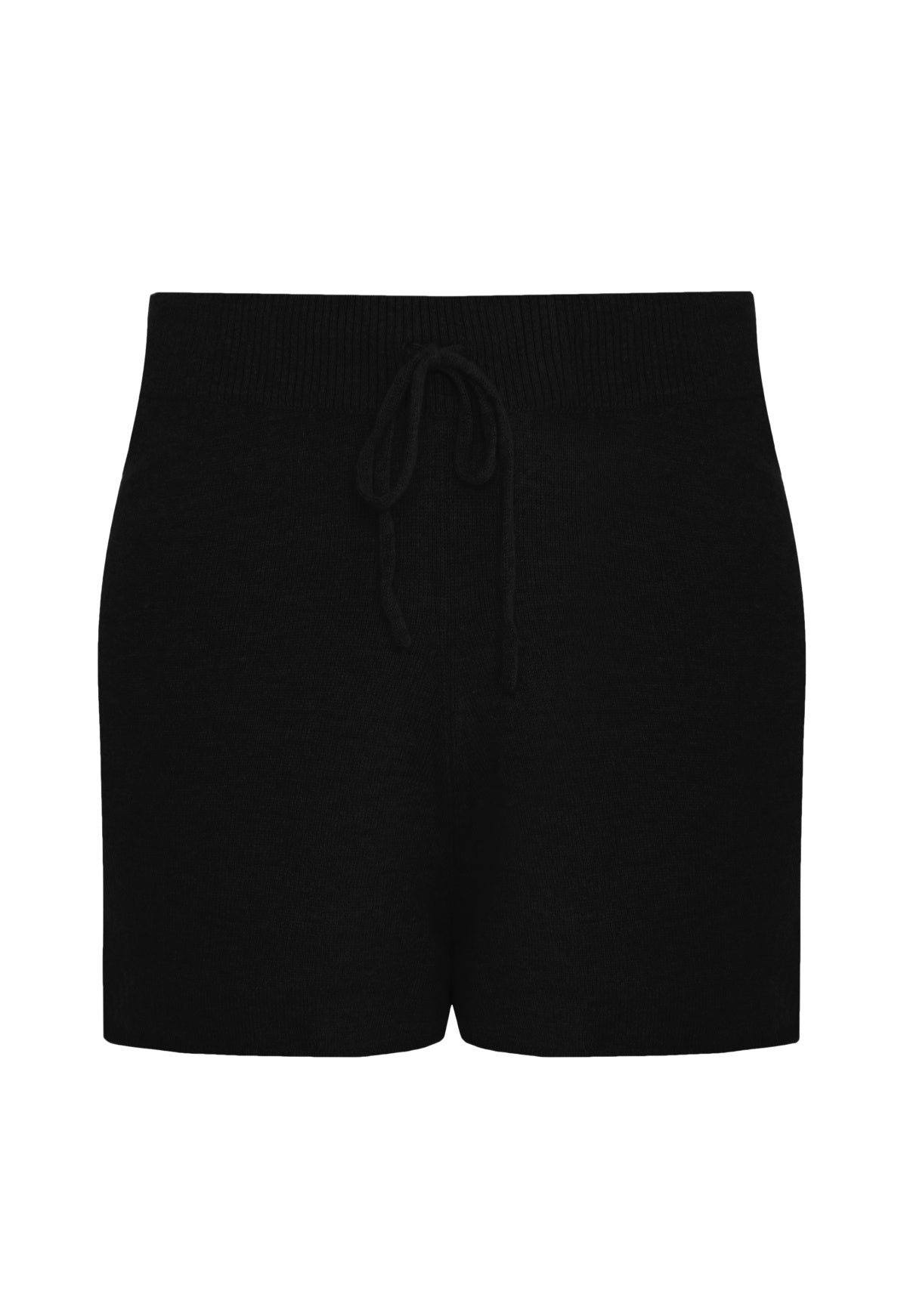 Black Cashmere Shorts