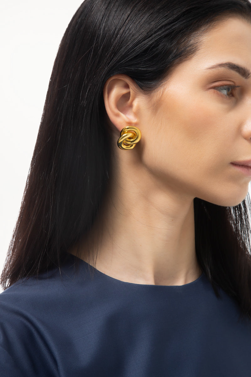 Gold Infinity Earrings