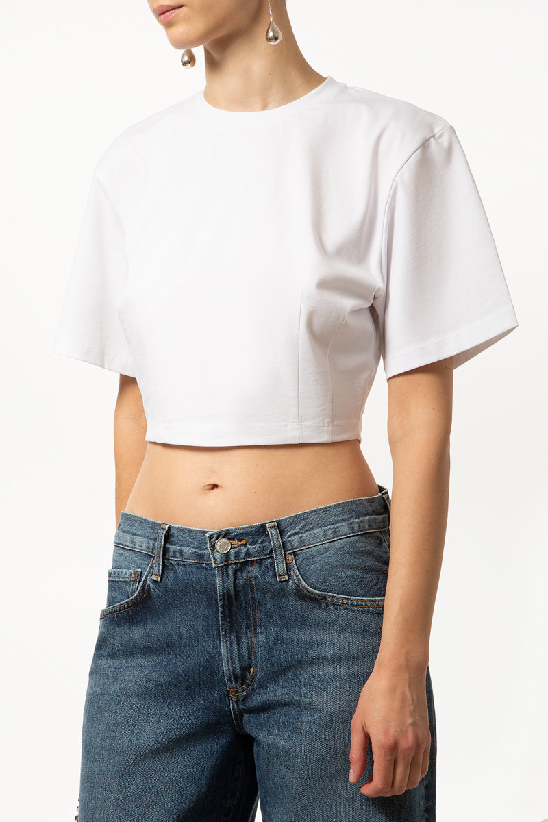 Embroidery Corset T-Shirt