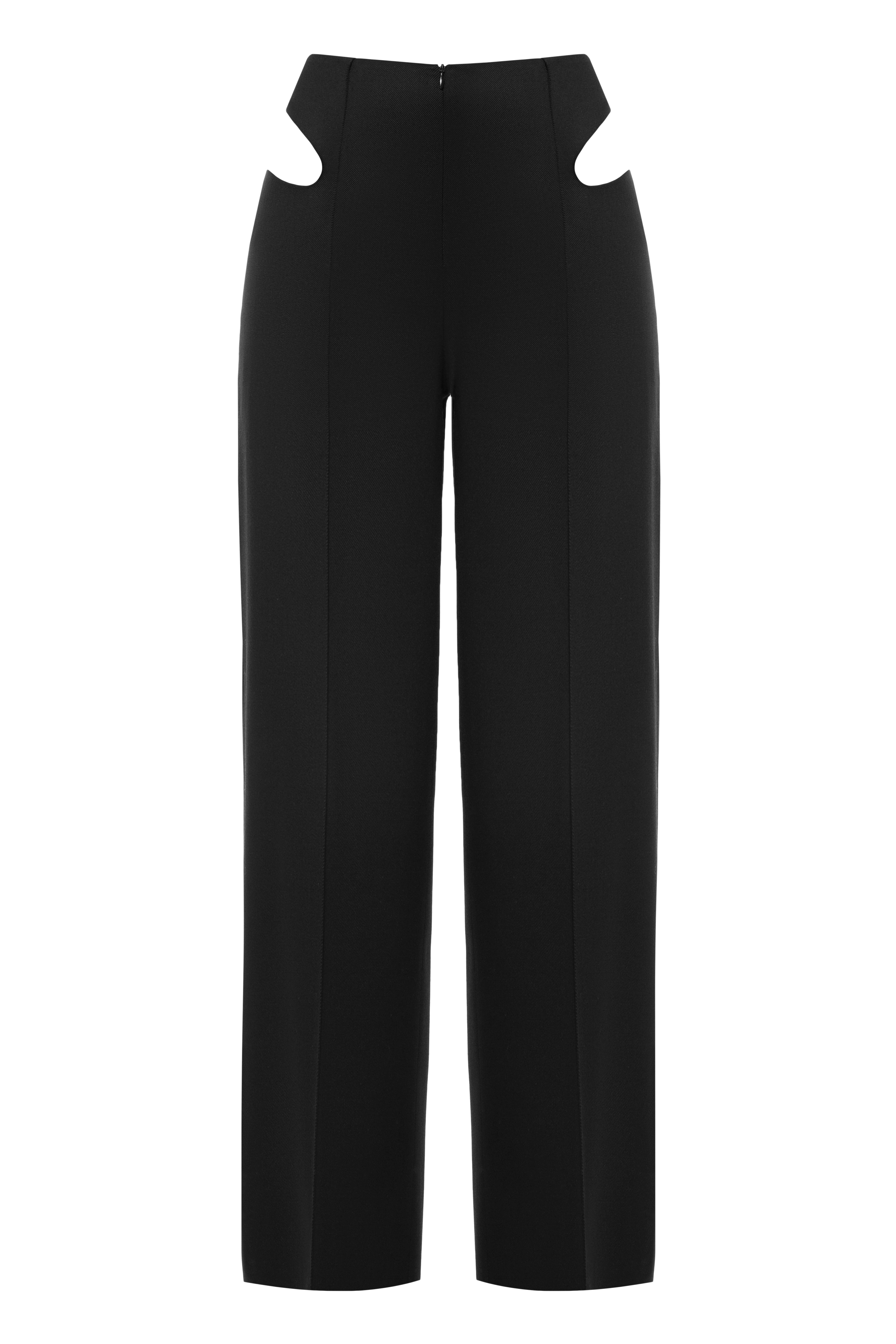 Black Cut Out Pants