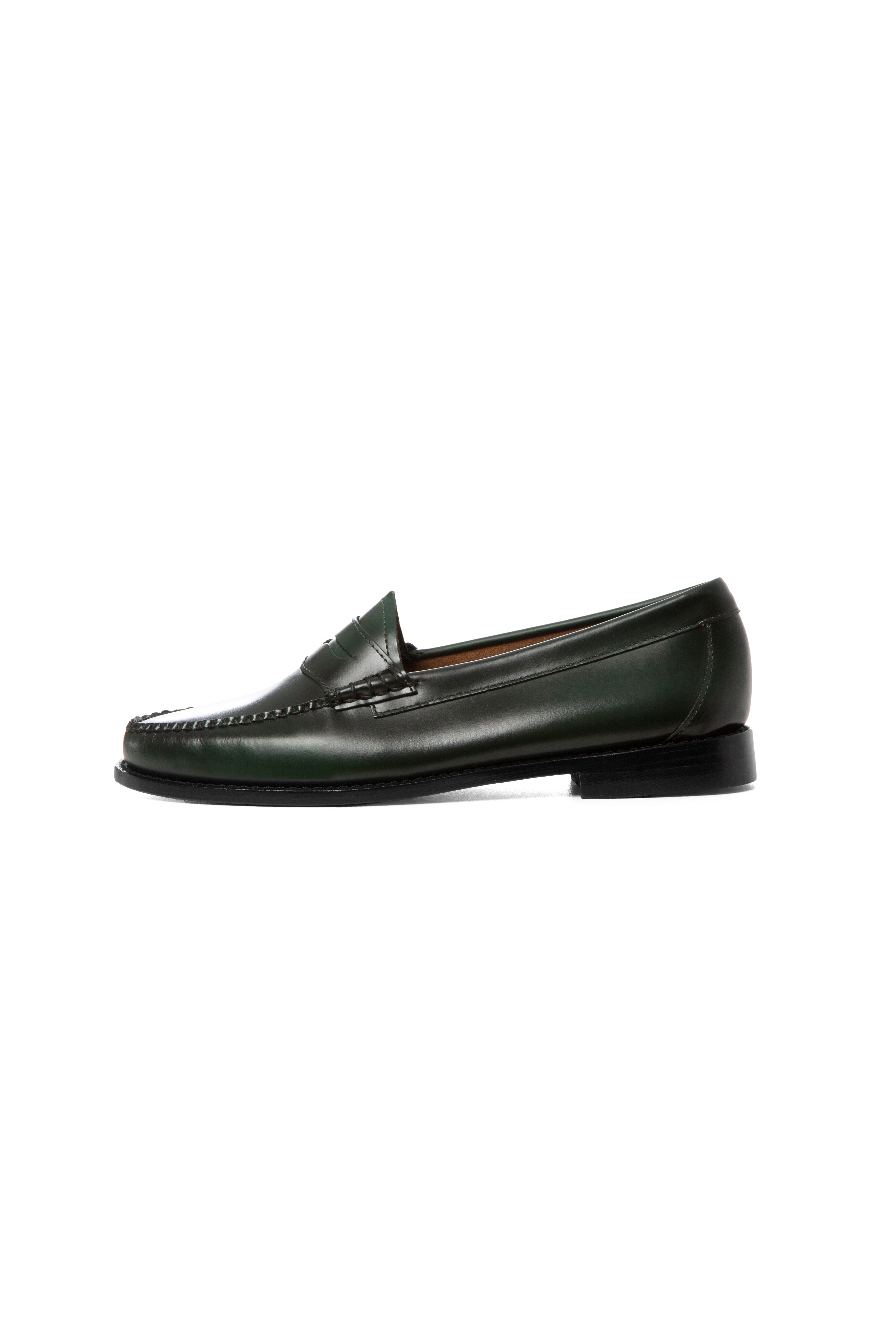 Weejuns Dark Green Penny Loafers