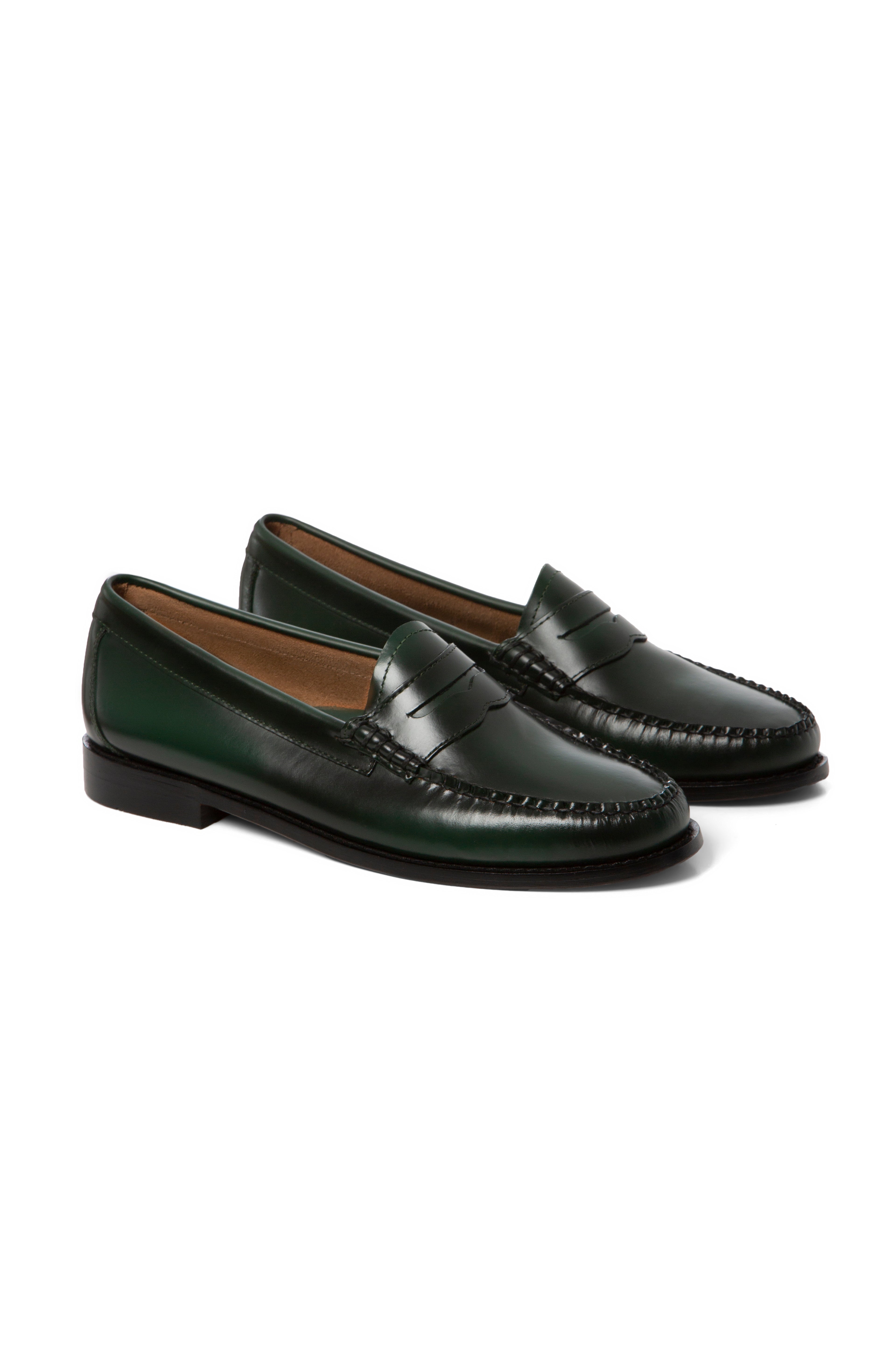 Weejuns Dark Green Penny Loafers