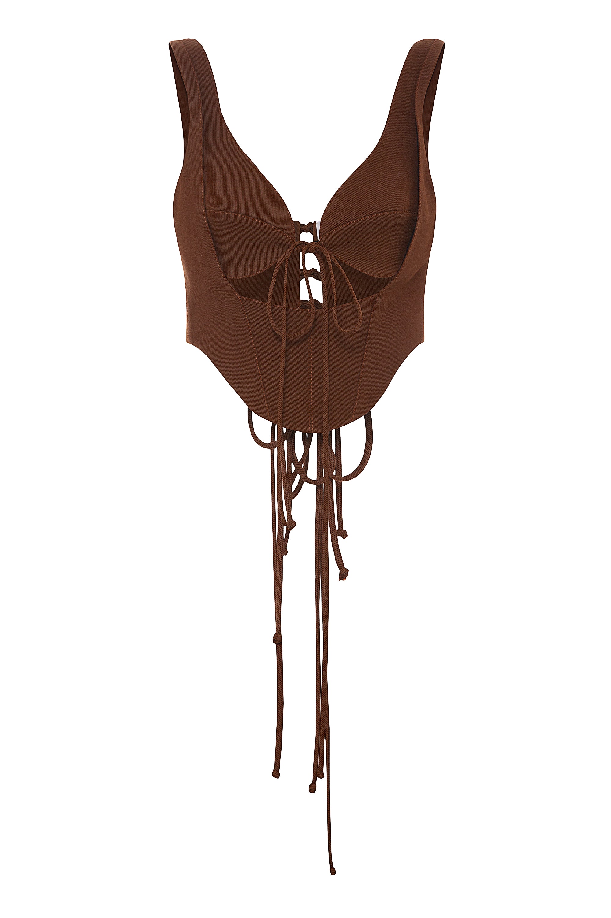 Brown Cut Out Corset