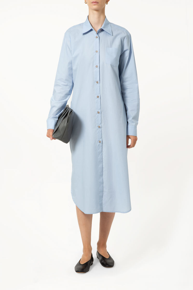 Sky Blue Longline Shirt