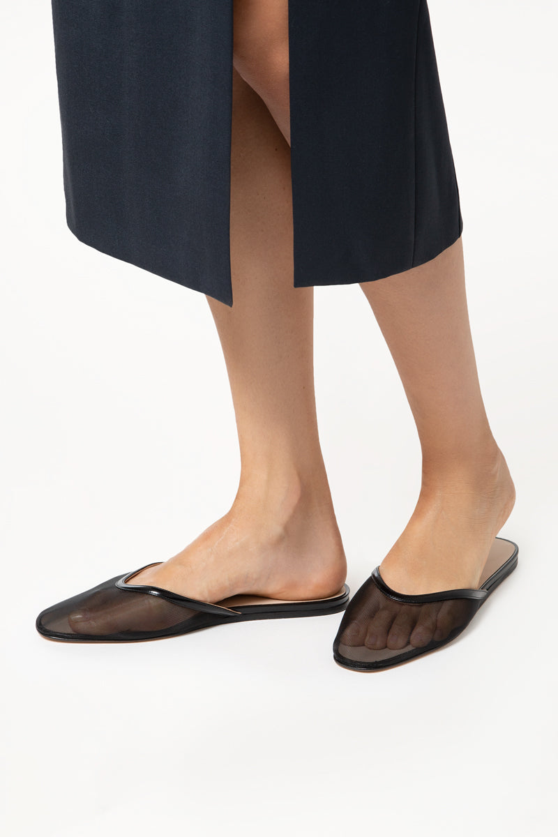 Black Luna Mules