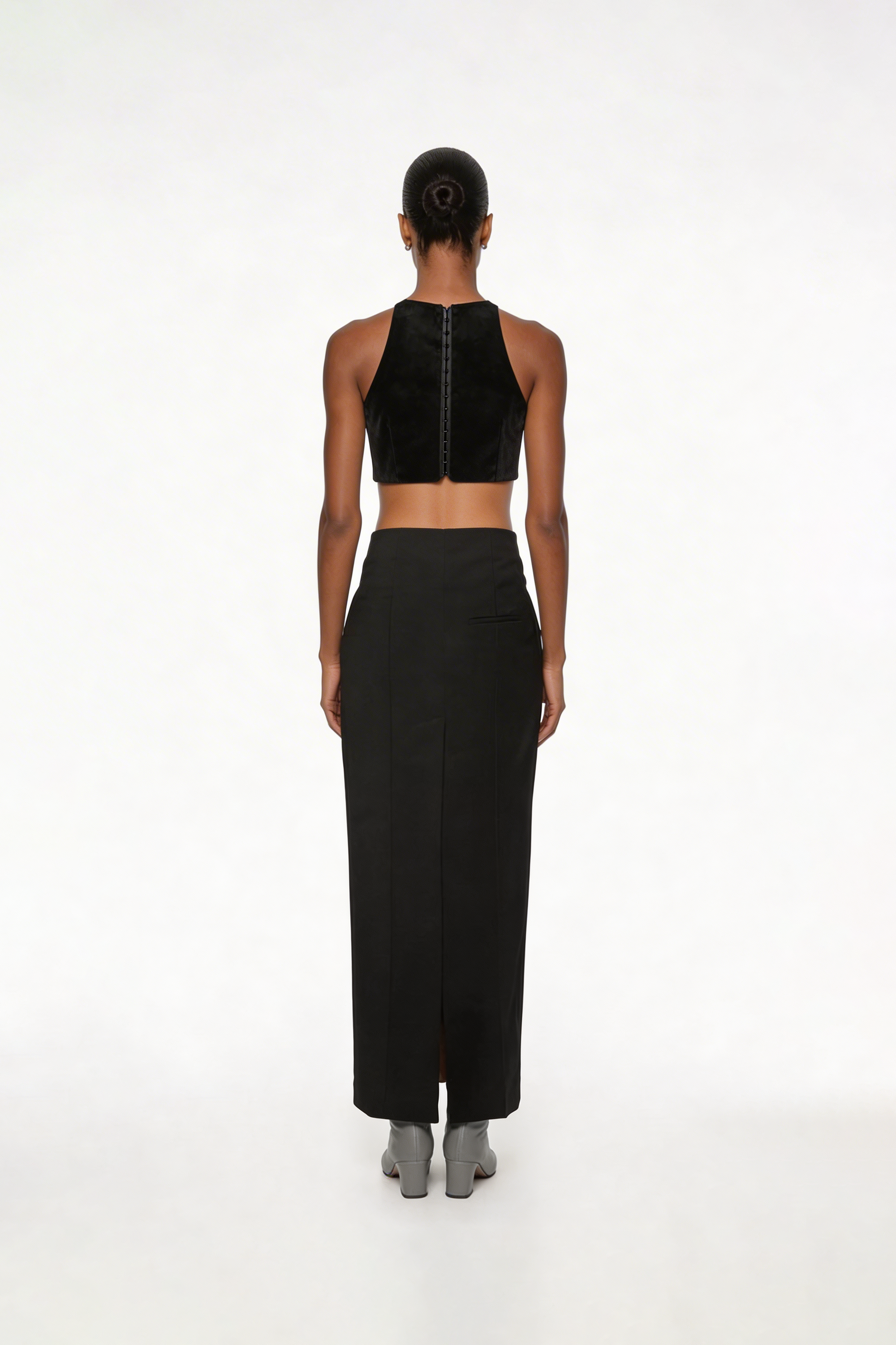 Open Back Velvet Top