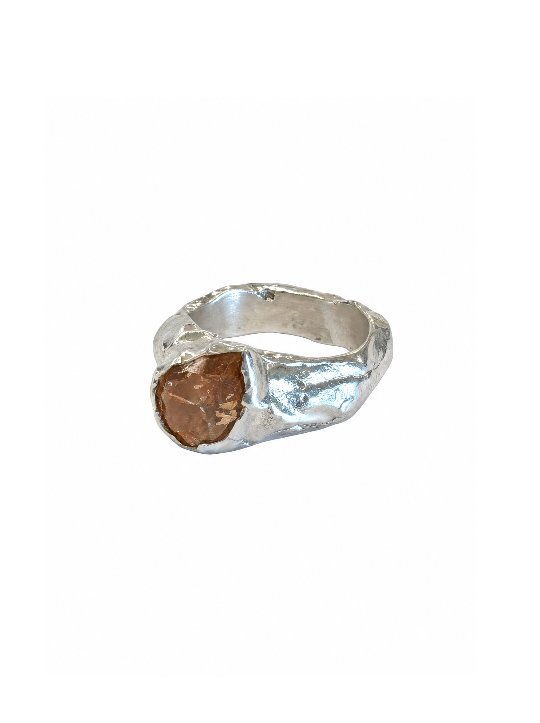 Joan ring with champagne zircon