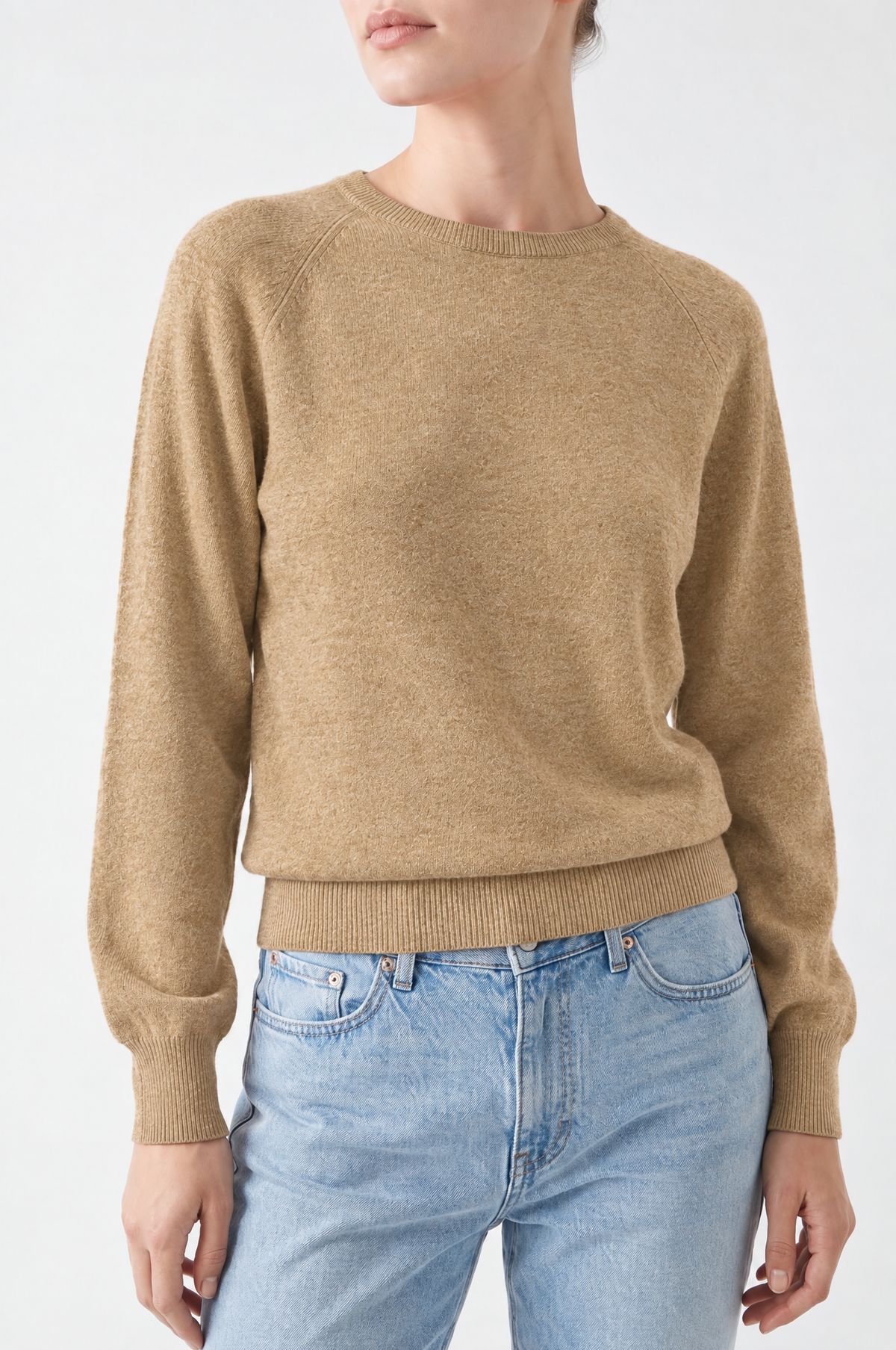 Beige Cashmere Sweater