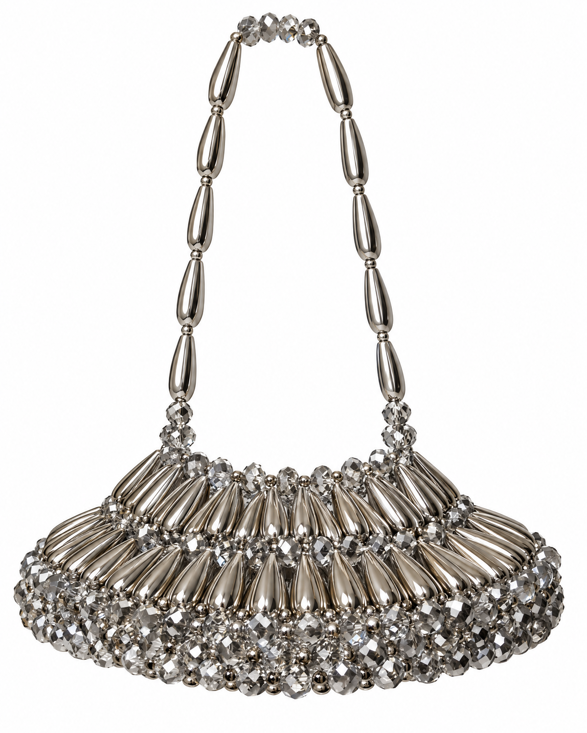 Silver Allie Top Handle Bag