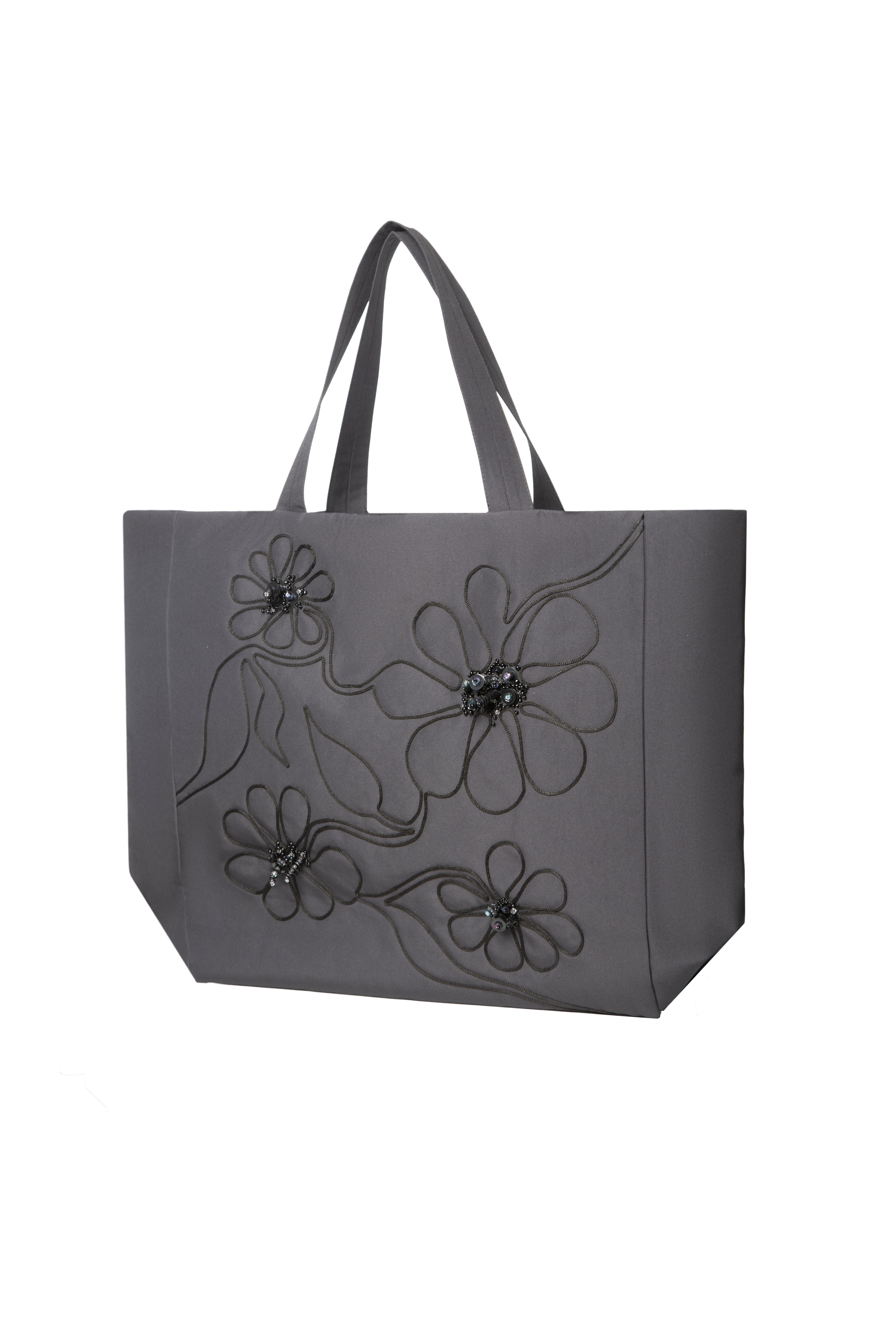 Black Lila Tote Bag
