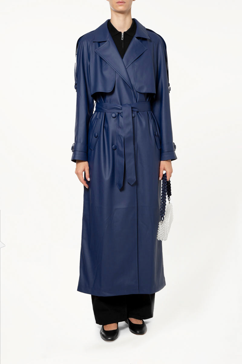 Blue Trench Coat