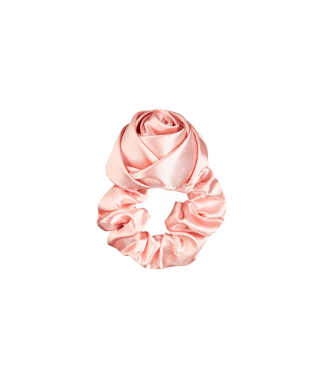 Rose Silk Scrunchy