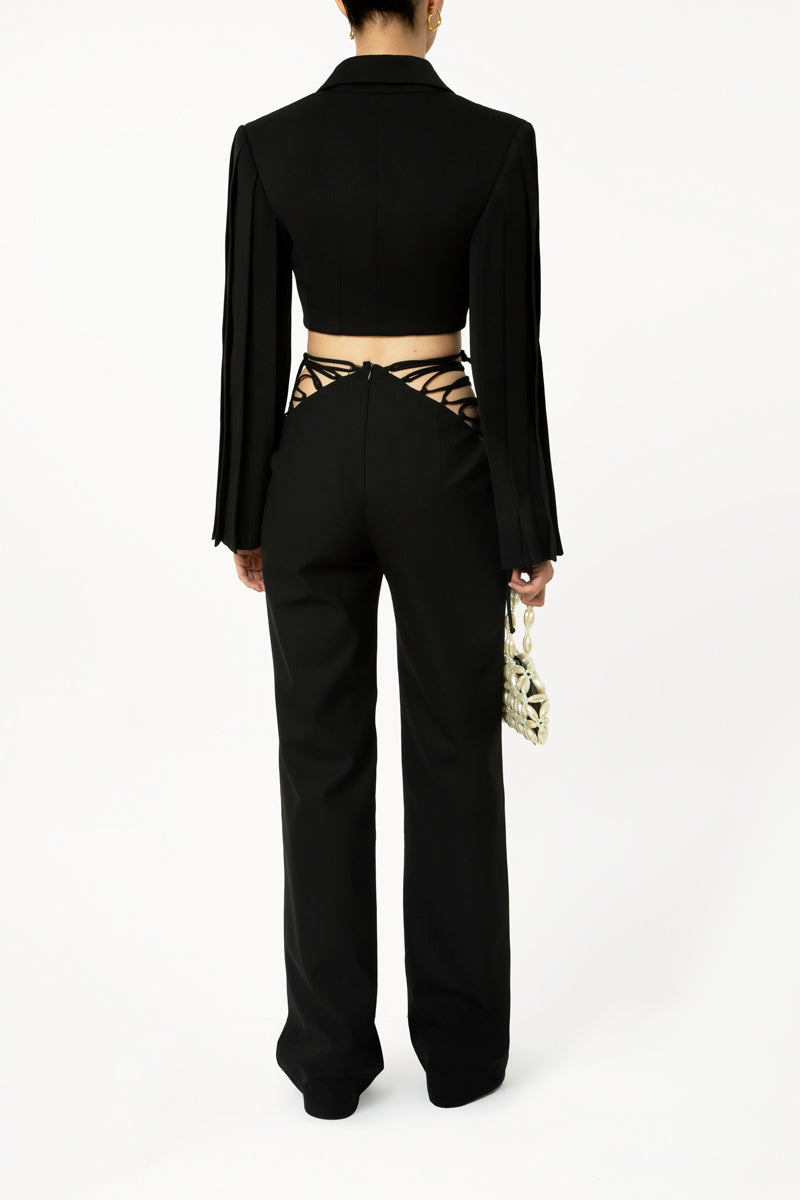 Black Cropped Blazer