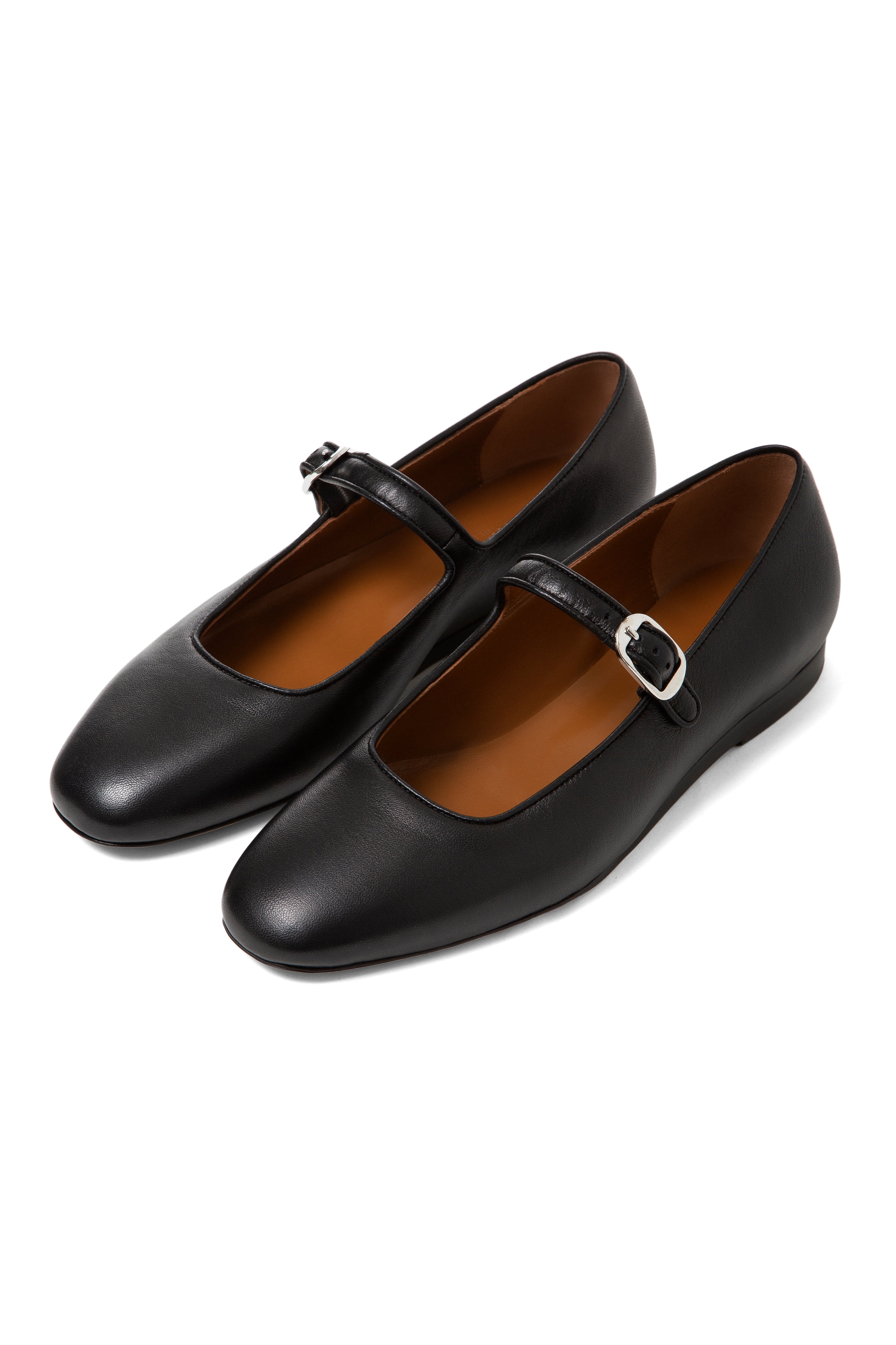 Black Mary Jane Flats