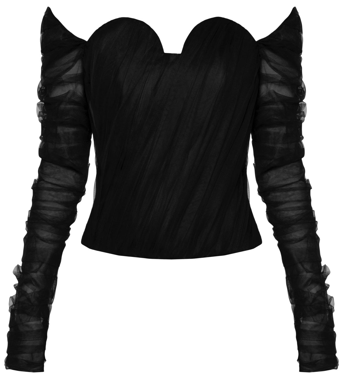 Black Tulle Top