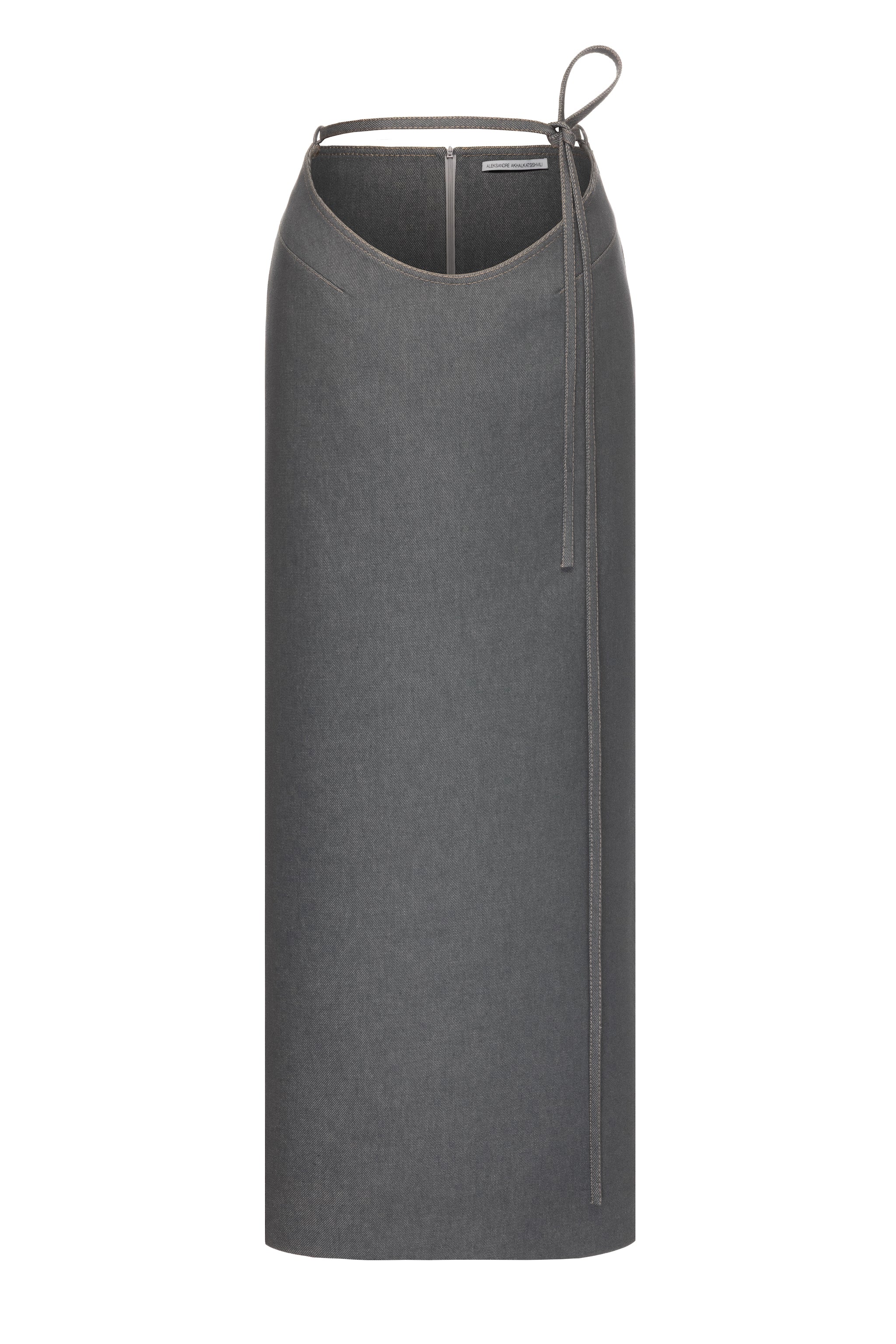 CHARCOAL CUTOUT SKIRT