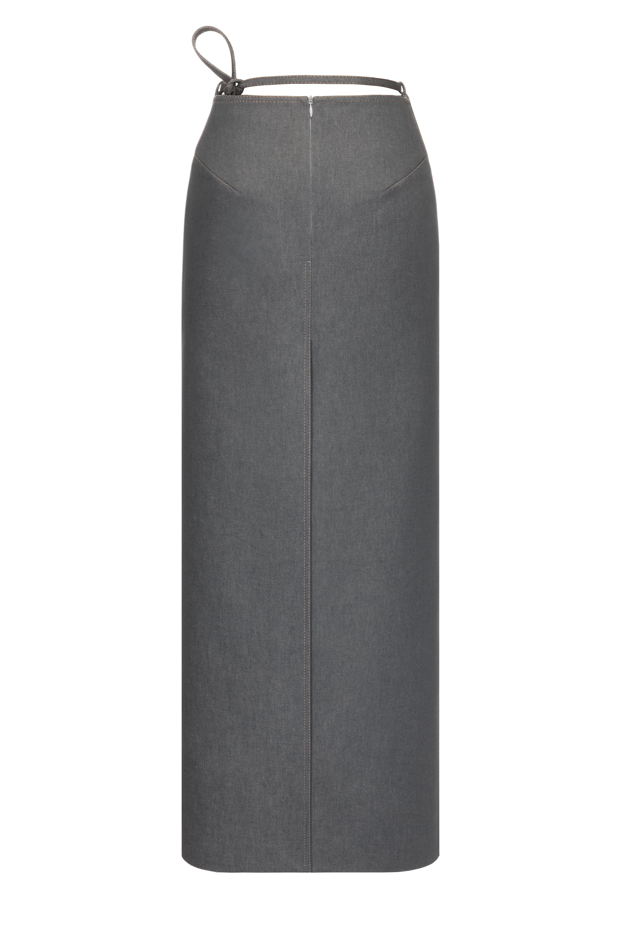 CHARCOAL CUTOUT SKIRT