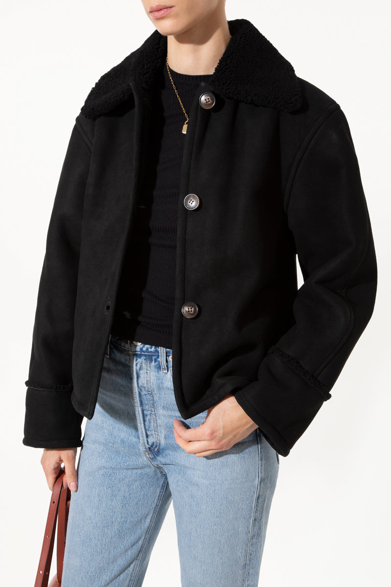 Black Shearling Jacket
