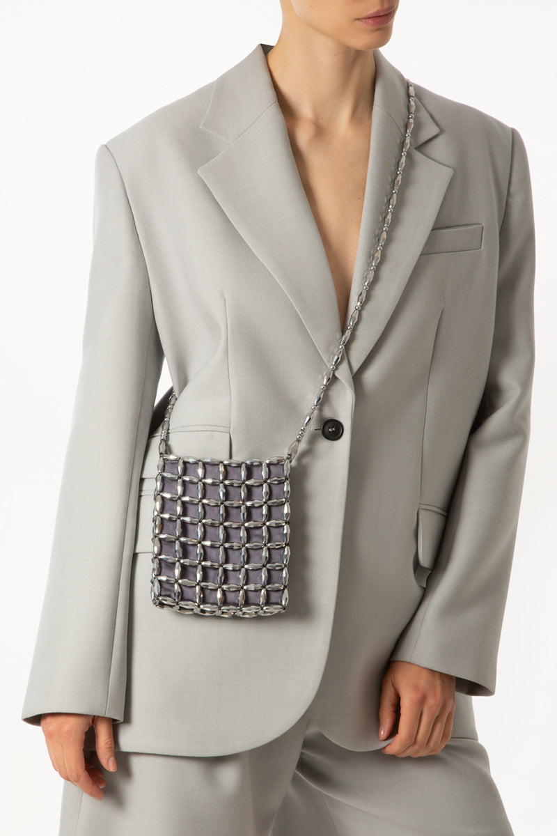 Silver Liv Shoulder Bag