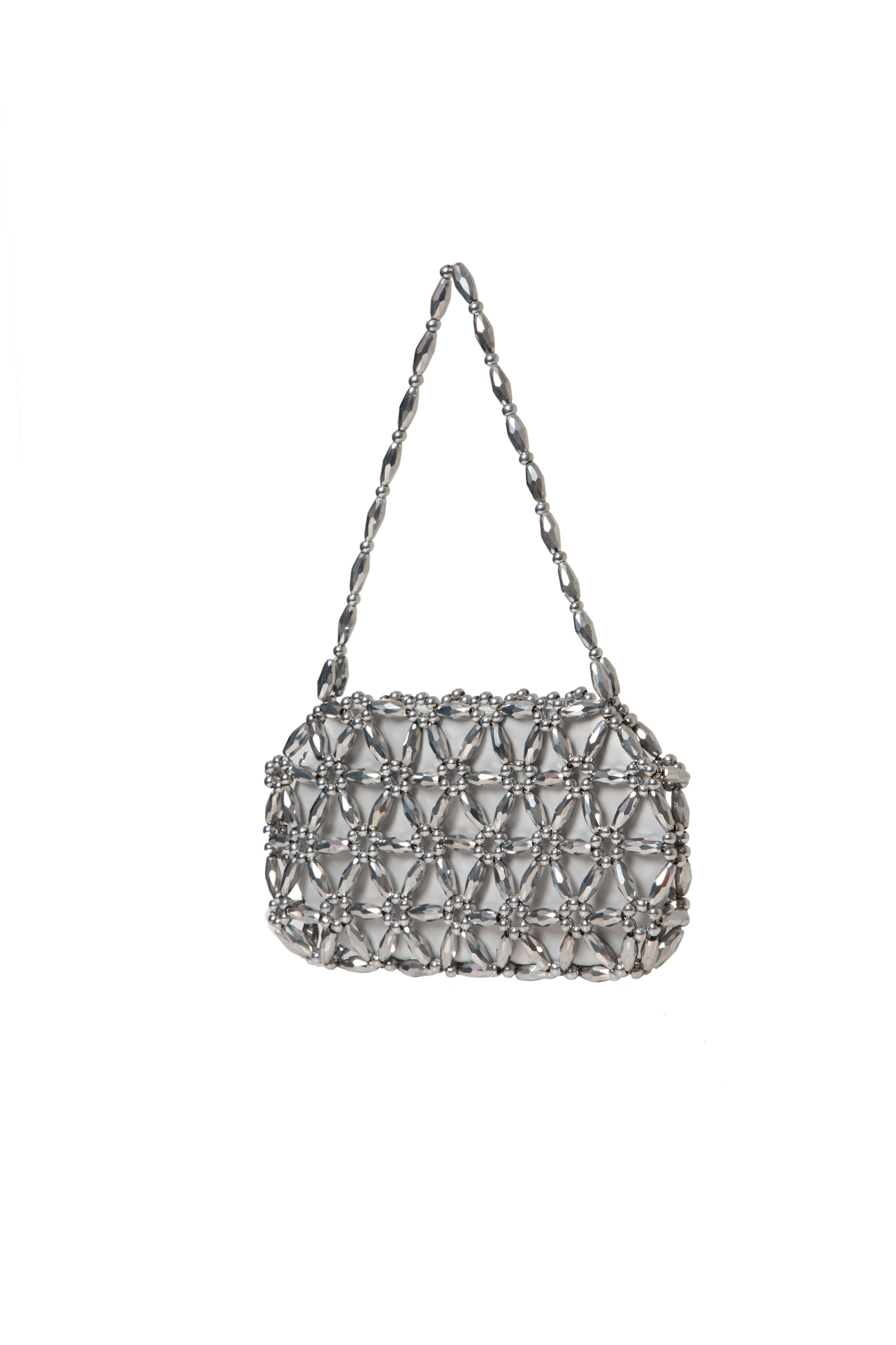 Silver Tebea Shoulder Bag