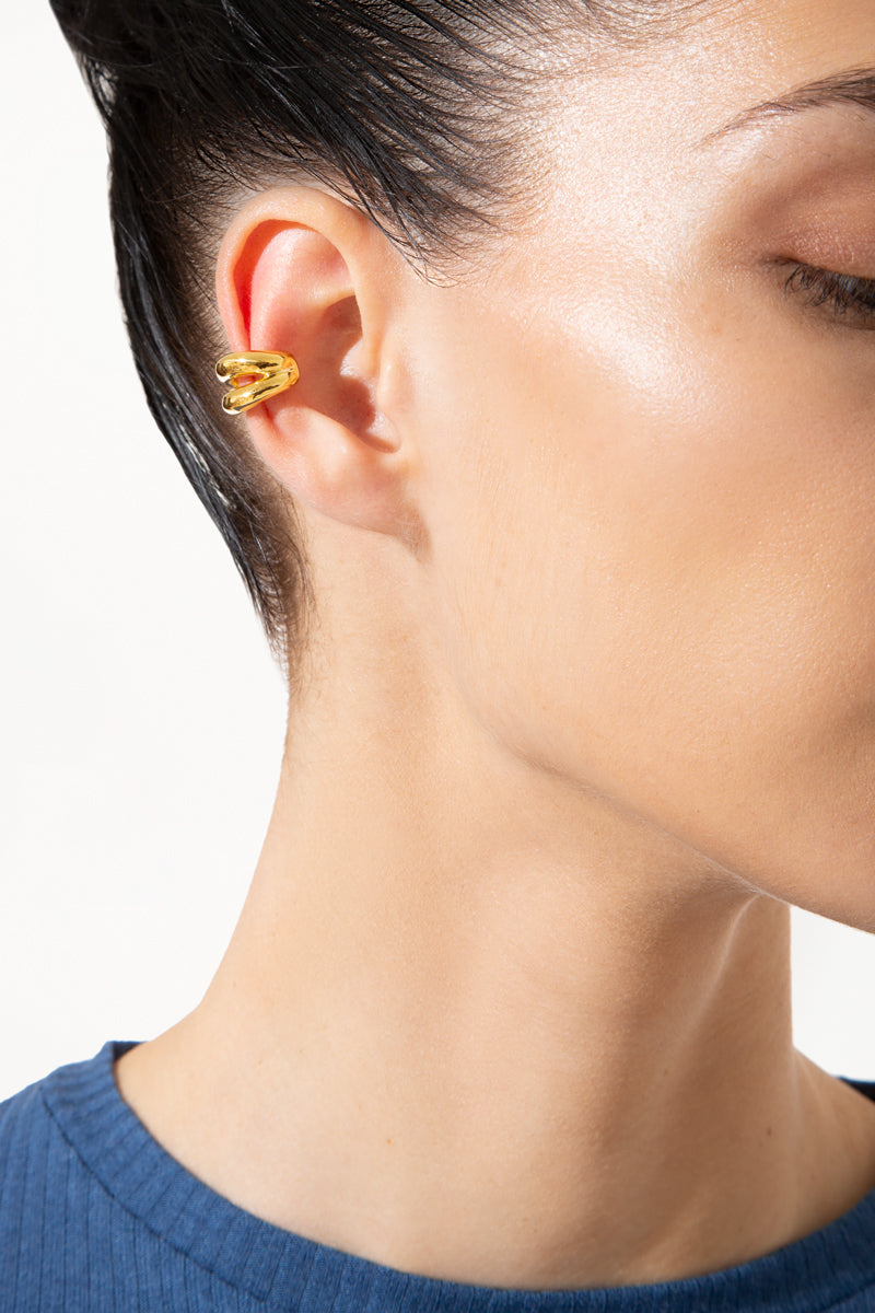 Gold Double Claw Ear Cuff