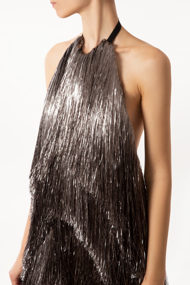 Silver Fringe Dress