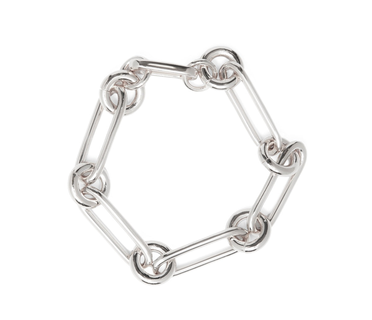 Laura Lombardi Silver Ilaria Bracelet | Modern Platinum Plated Brass