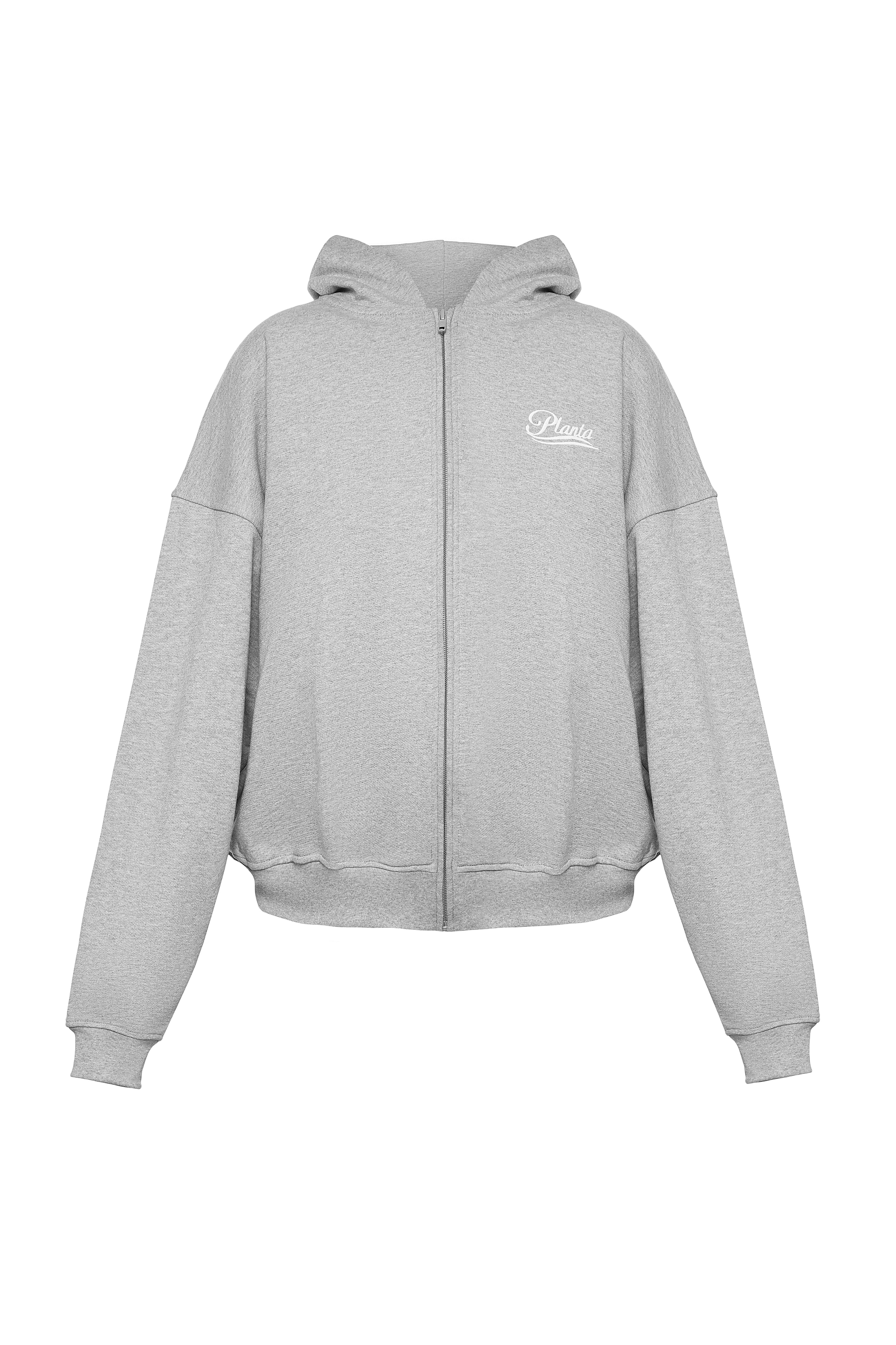 Grey Hoodie With Zip