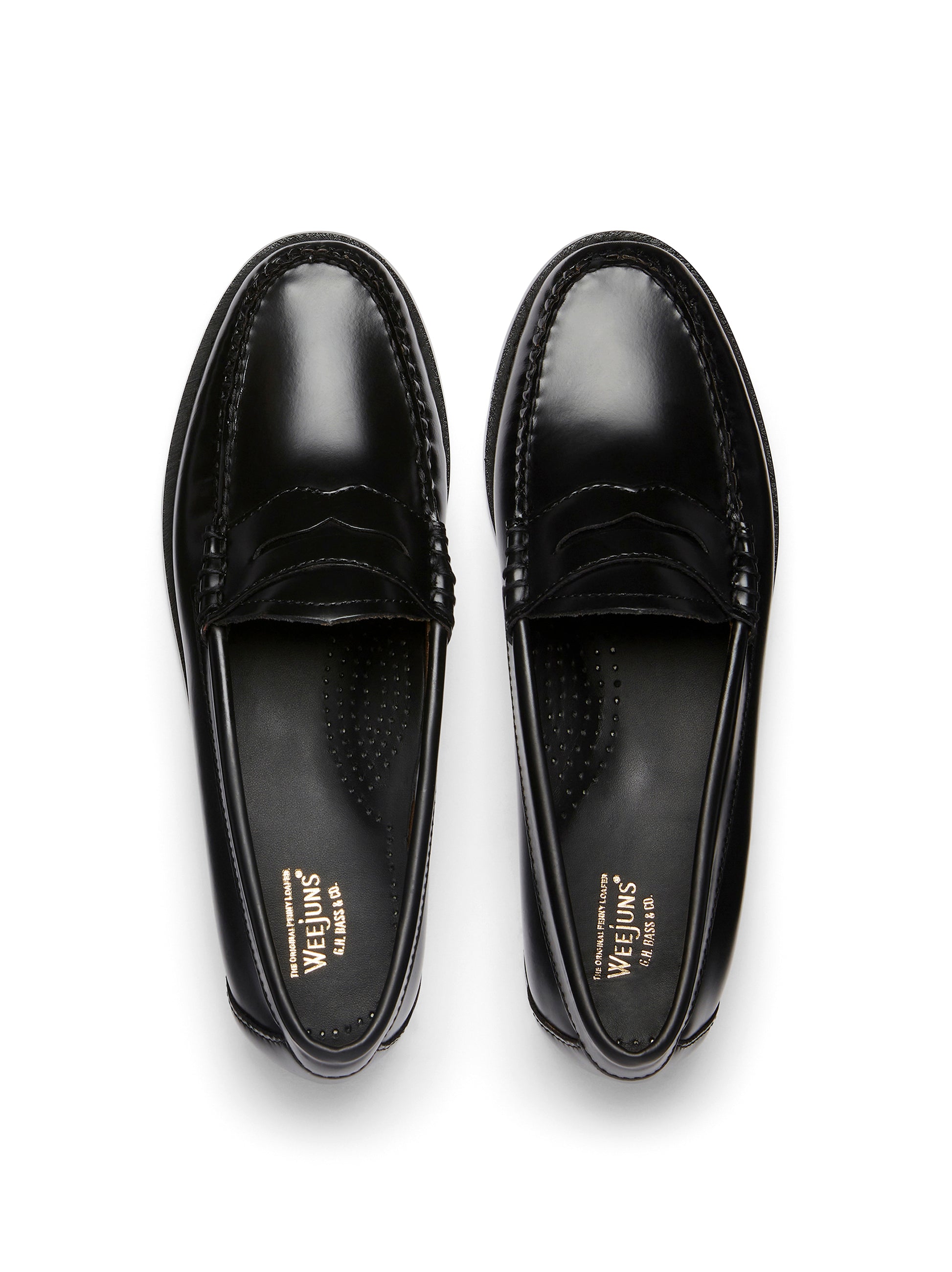 Weejuns Black Penny Loafers