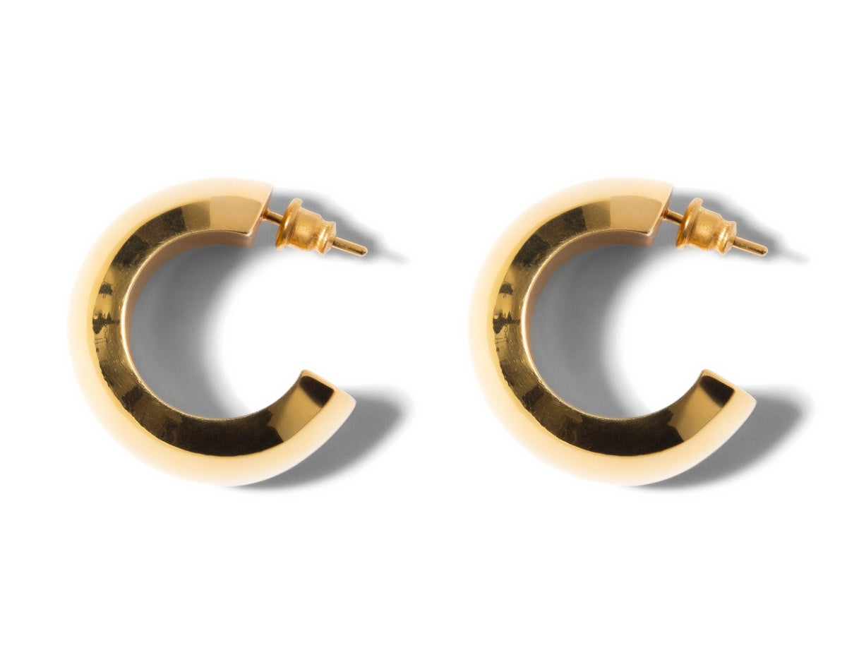 Gold Large Bold Hoops