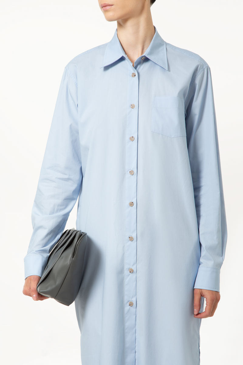 Sky Blue Longline Shirt
