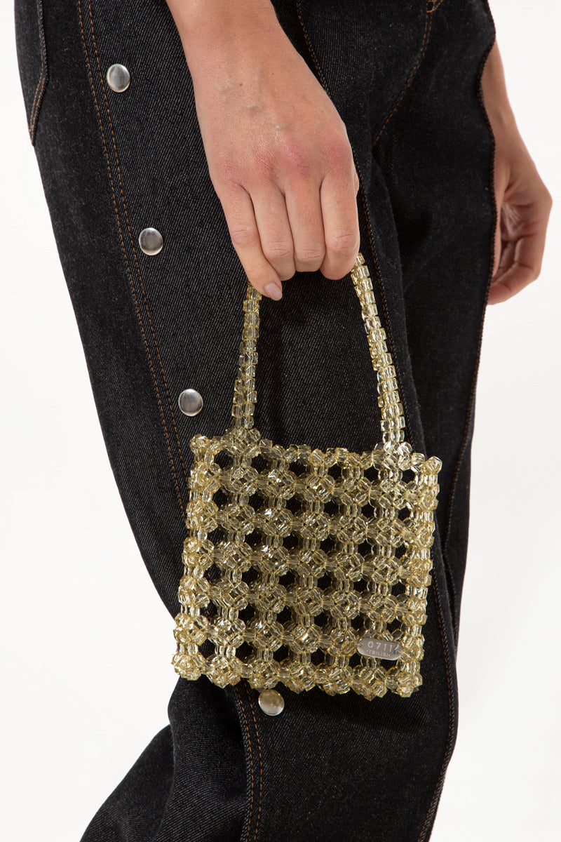 Khaki Dotty Mini Bag