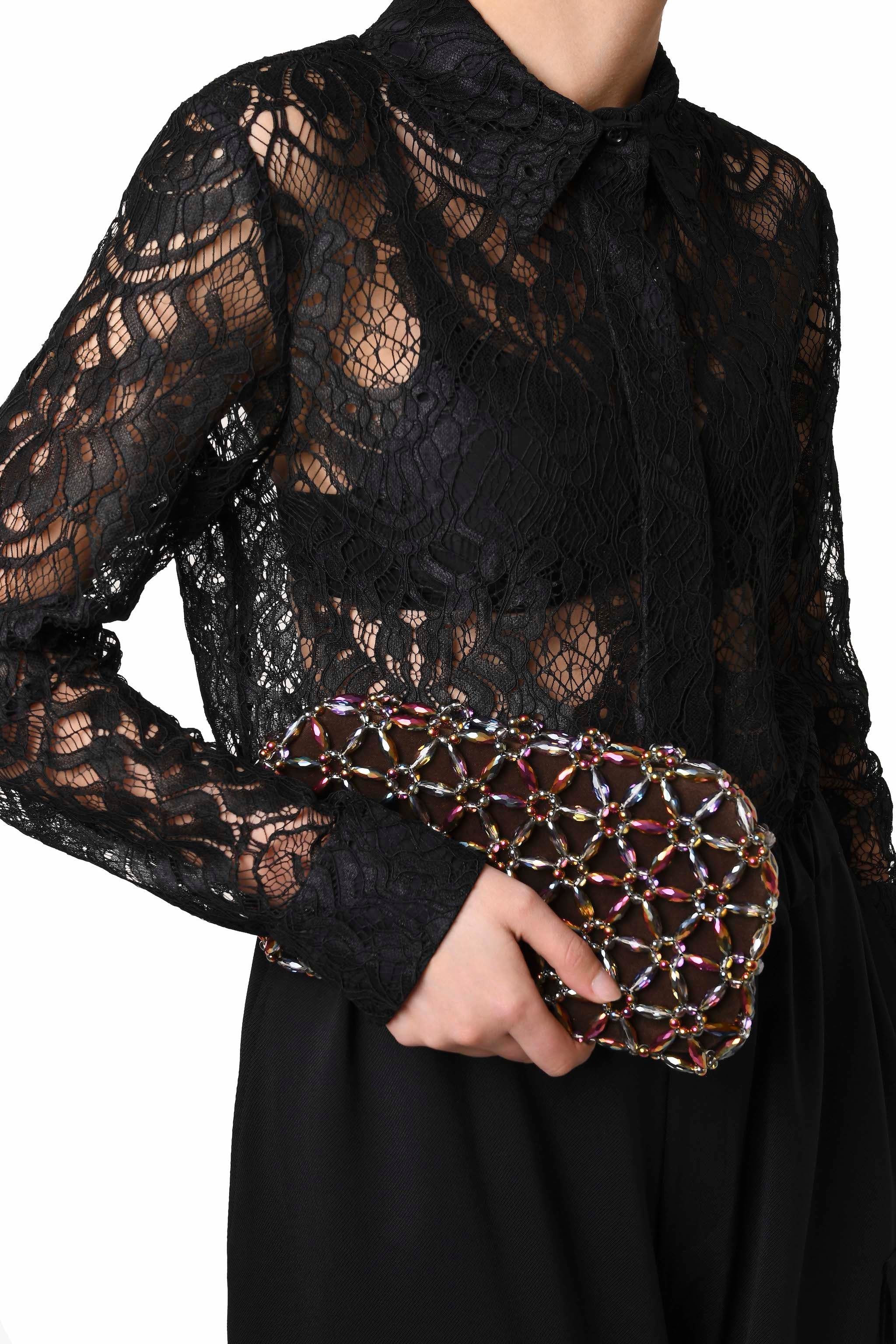 Multicolor Large Tebea Clutch