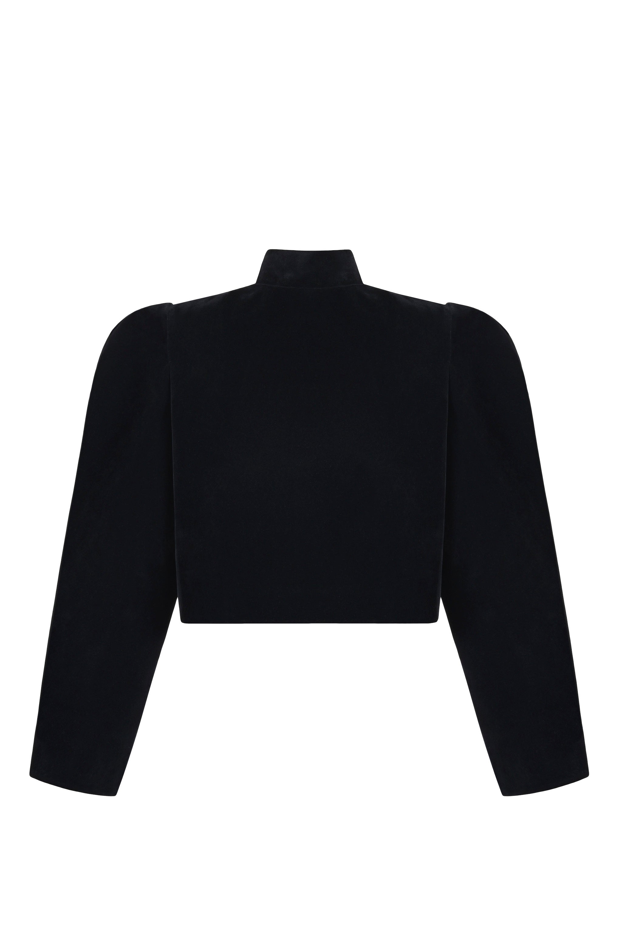 Puff Sleeved Velvet Jacket