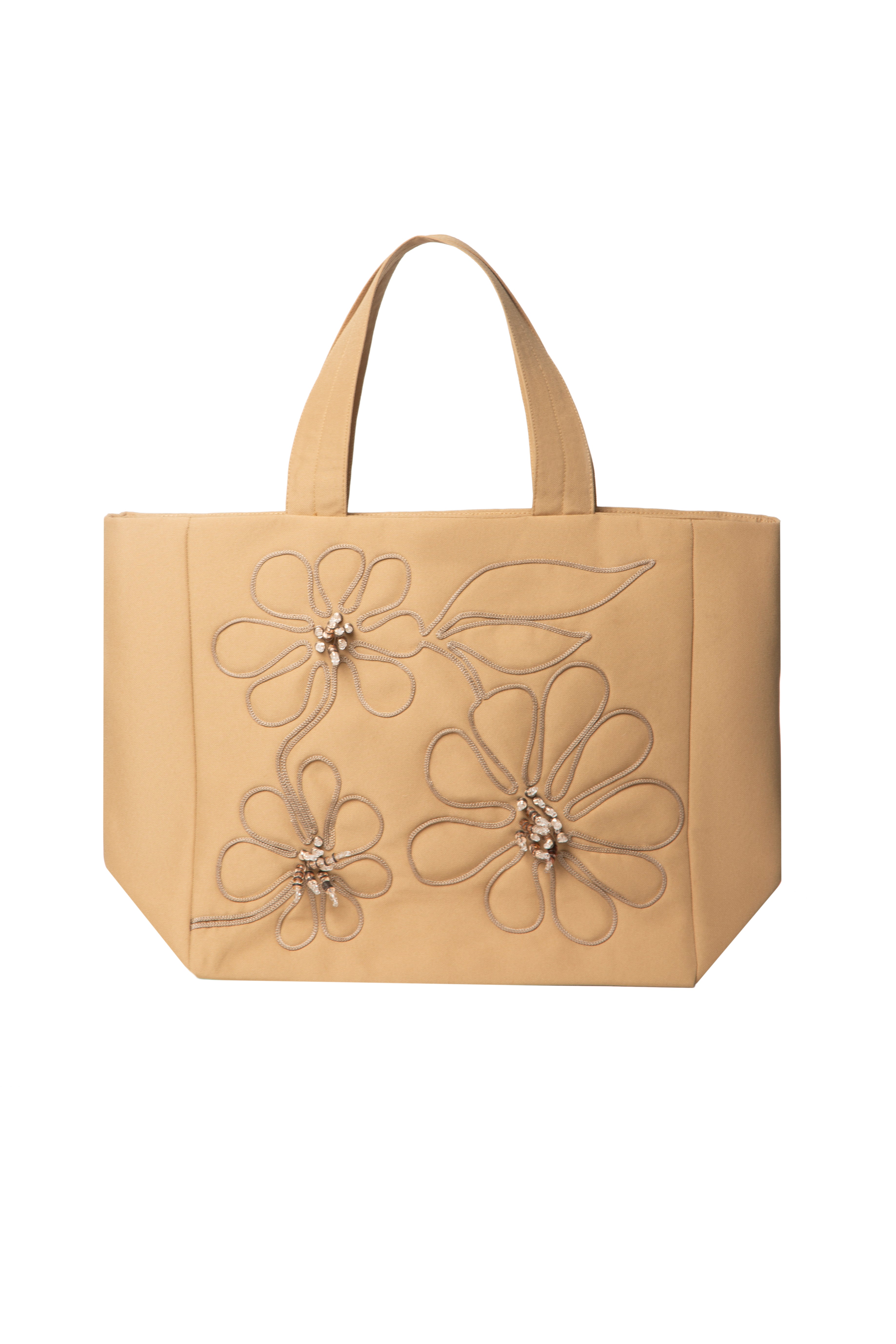 Beige Lila Tote Bag