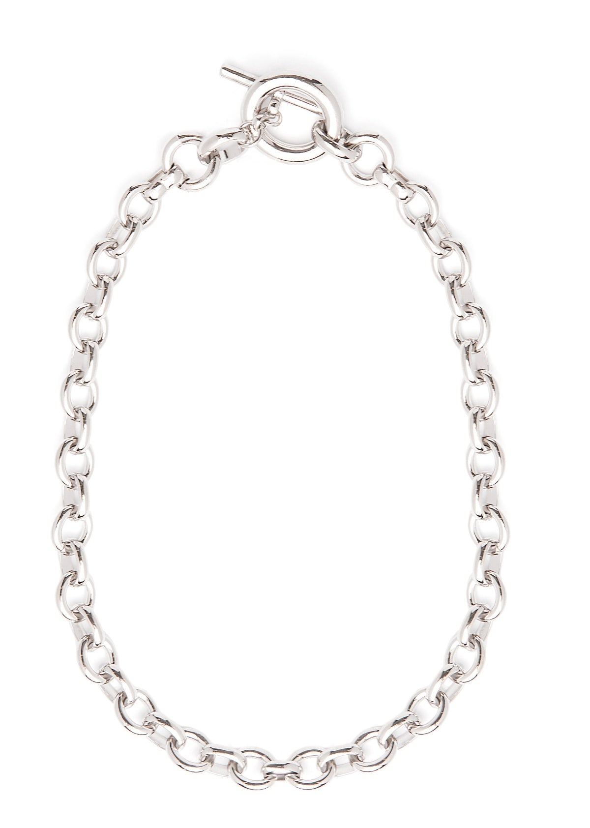 Silver Portrait Necklace