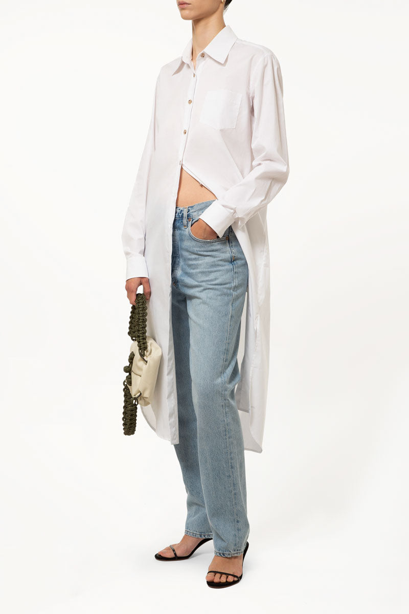 White Longline Shirt