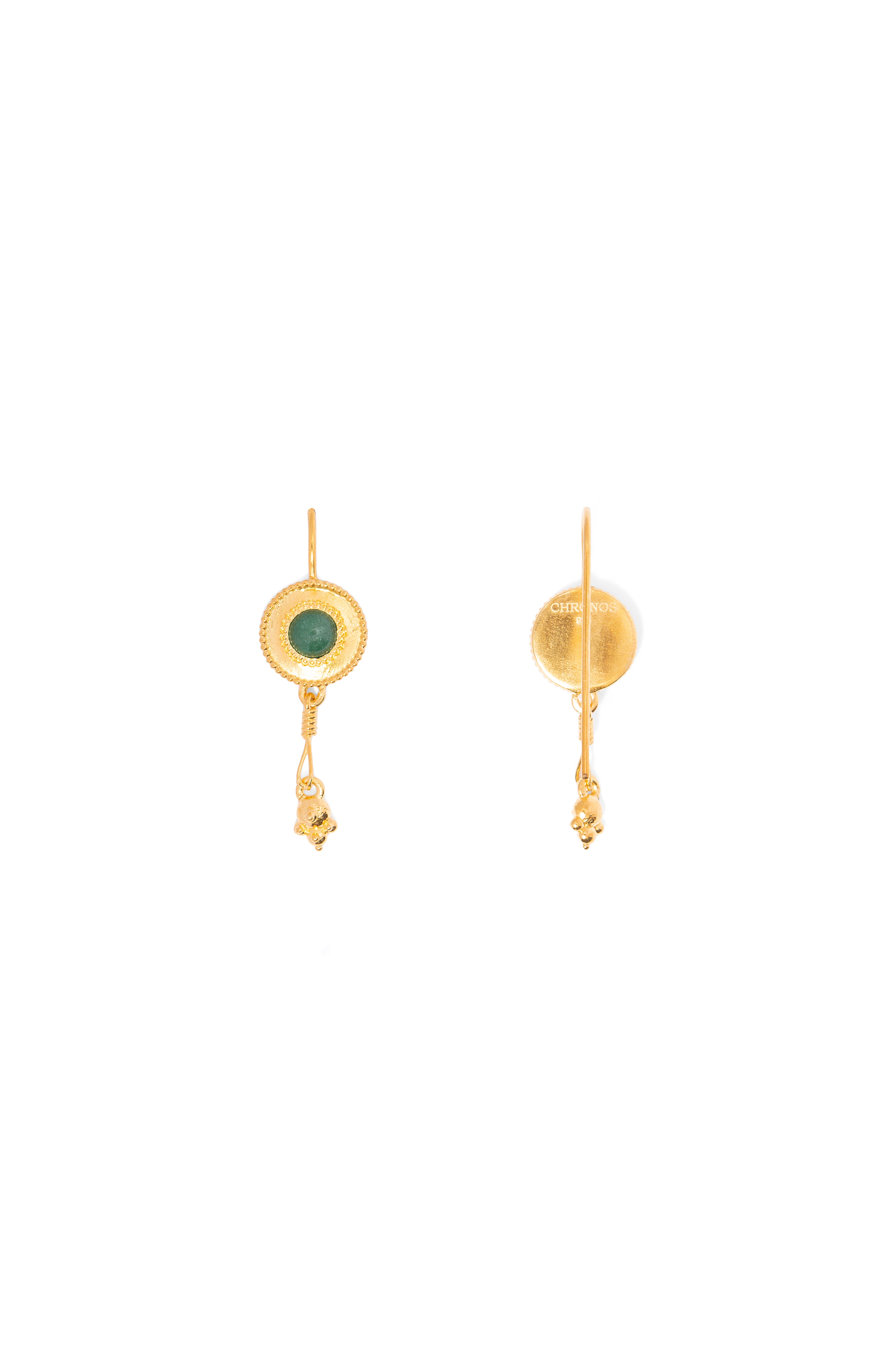 Earrings with Natural Stone