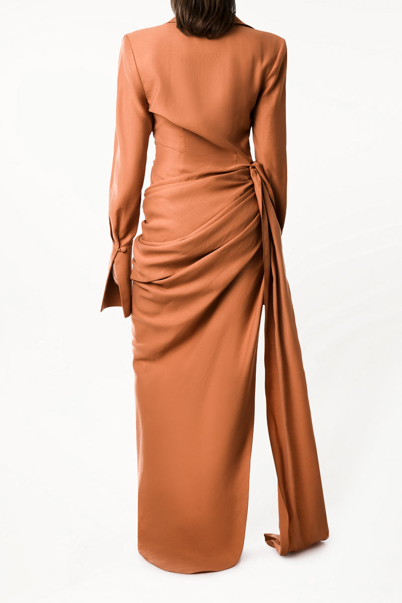 Aleksandre Akhalkatsishvili Tie Drape Dress | Elegant Women's Dress