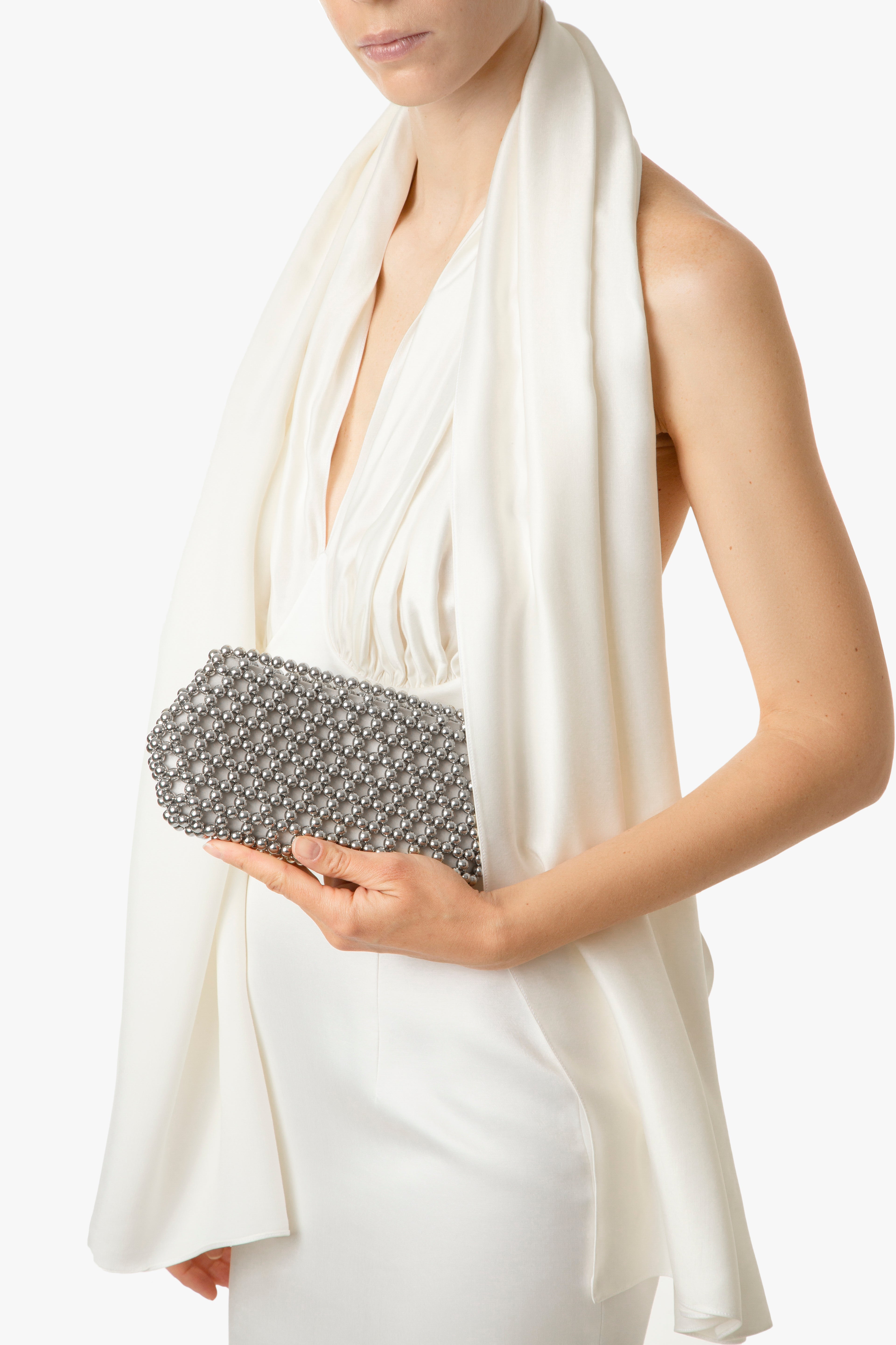 Silver Lizzie Clutch