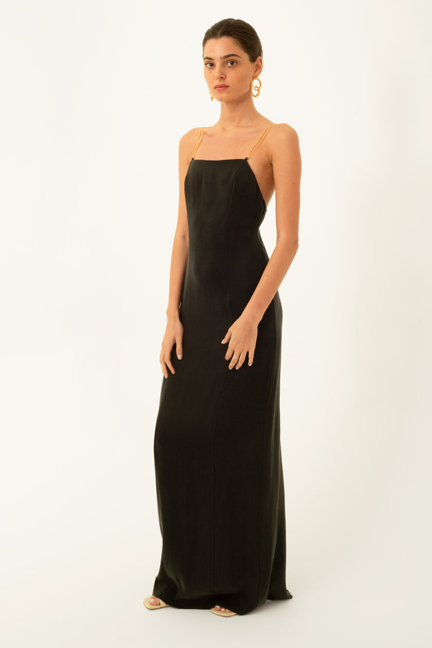 Charcoal Maxi Dress