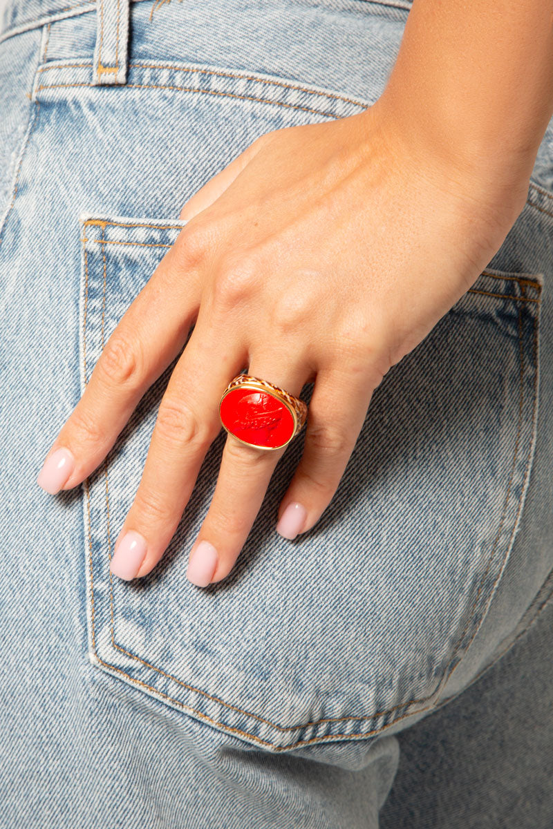 Classic Jaguar Ring Roma Borghese