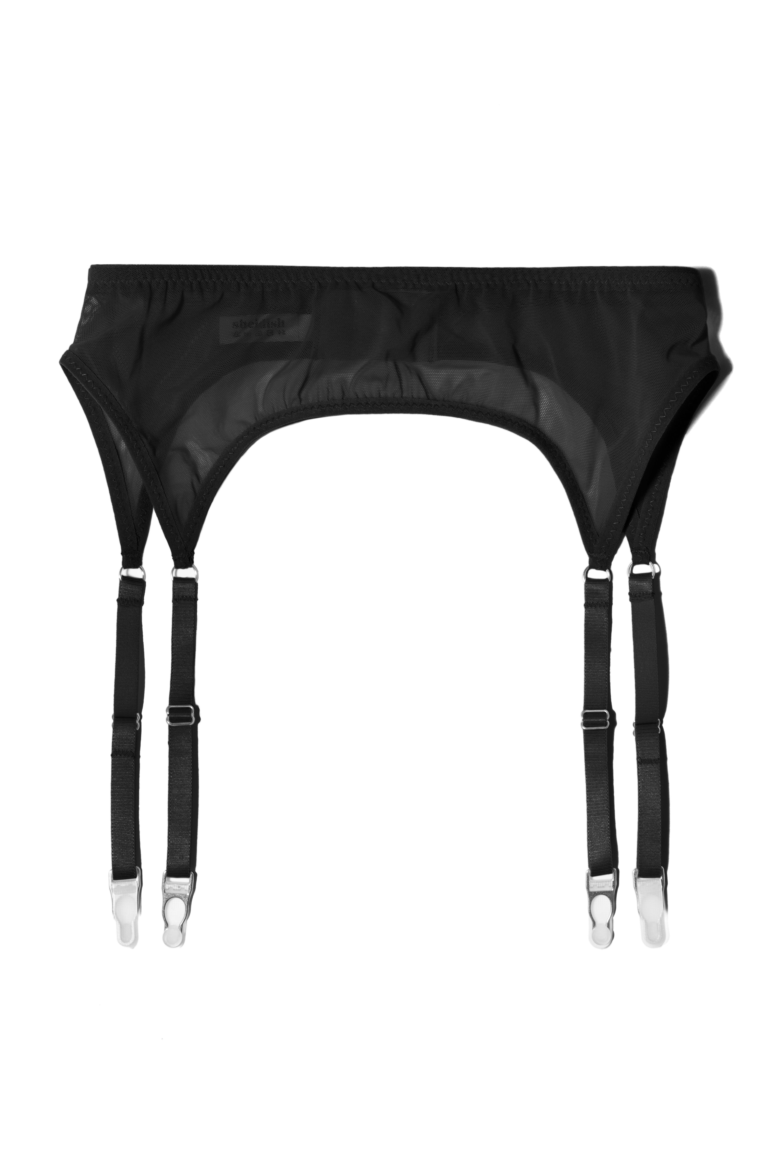 Black Transparent Garter