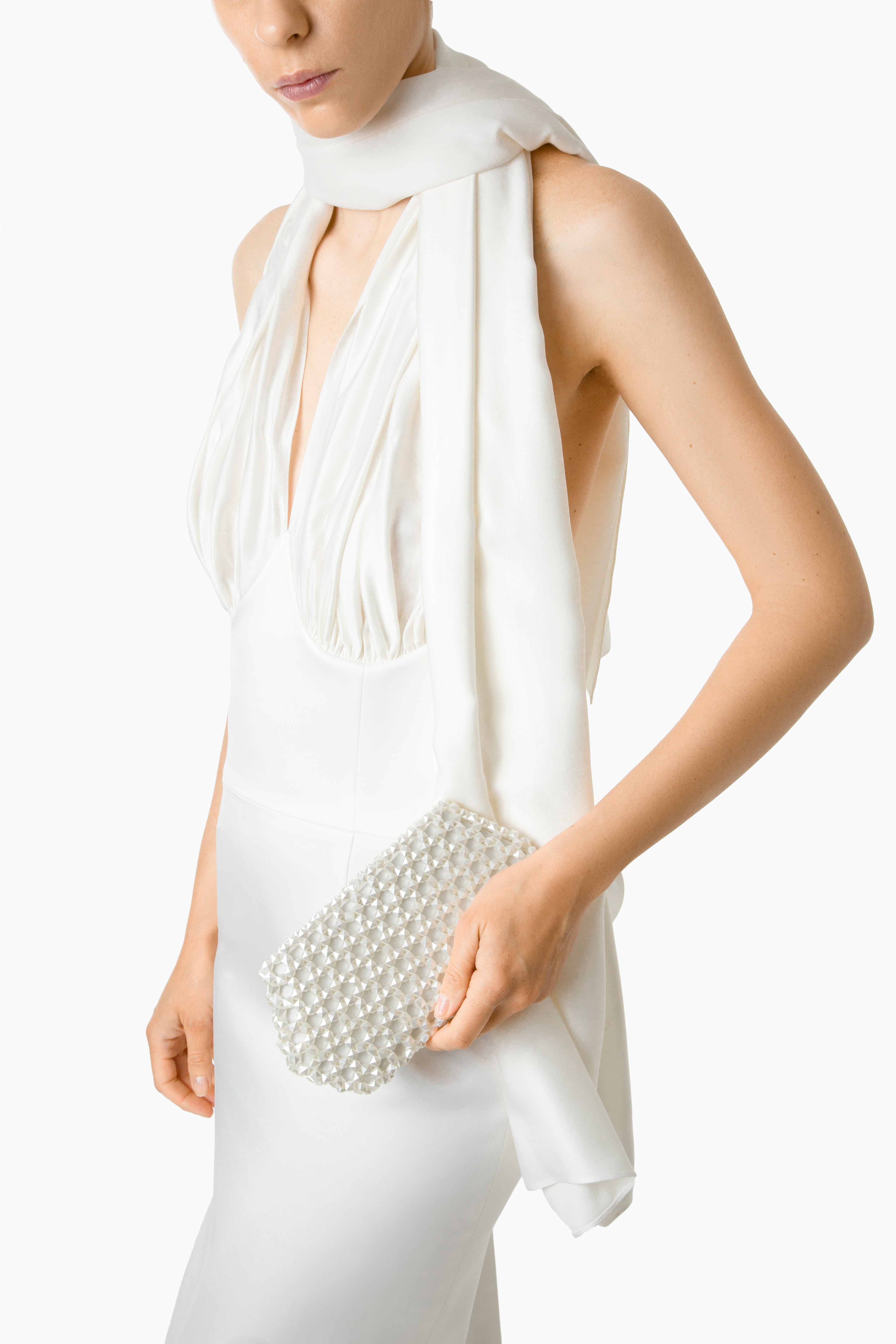 White Lizzie Clutch