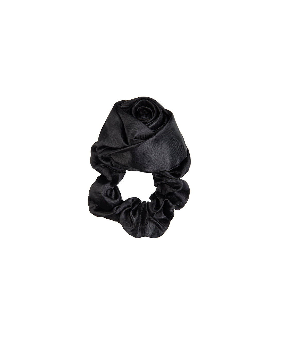 Black Silk Scrunchy
