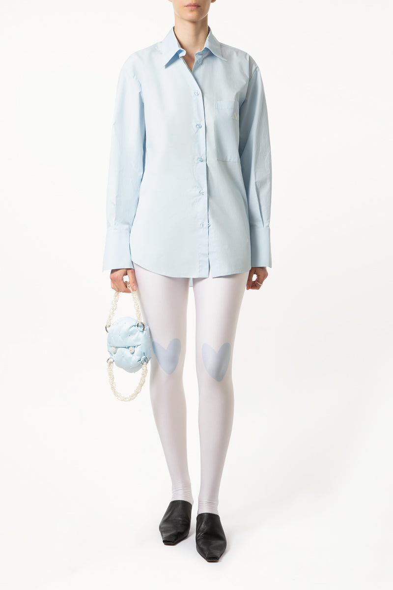 Sky Blue Hearted Leggings